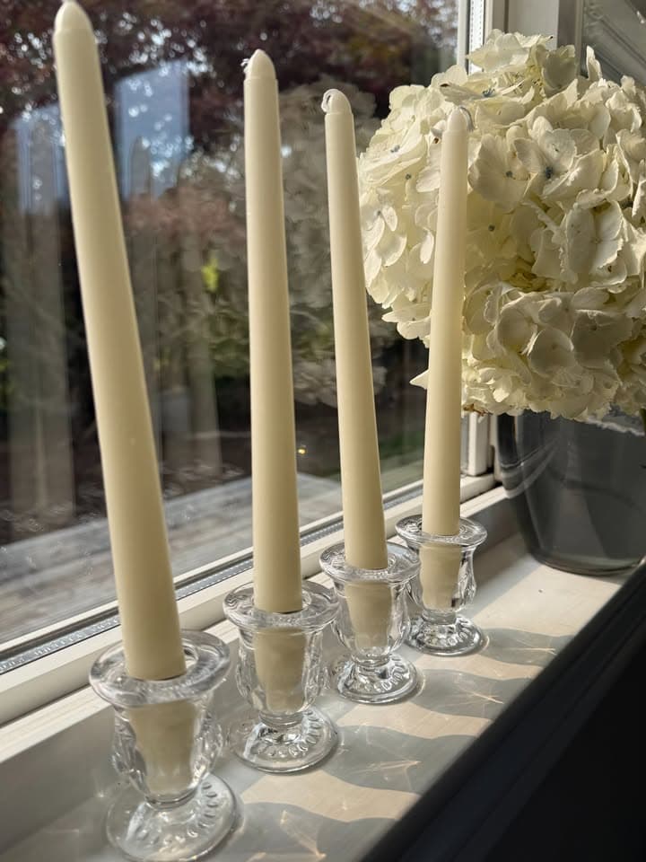 Elegant Clear Taper Candle Holders thumbnail 2