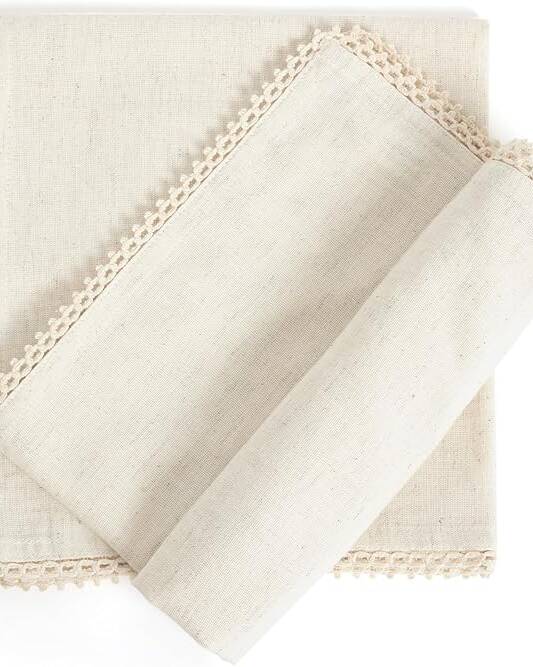 Classic natural cream cotton napkins for a timeless, neutral table setting. The warm cream tone works with every wedding style from modern minimalist to traditional elegance. Professionally pressed and delivered ready to fold.