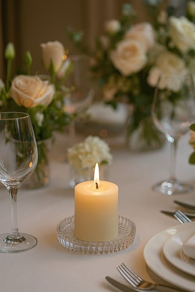 Elegant Glass Pillar Candle Holders thumbnail 2