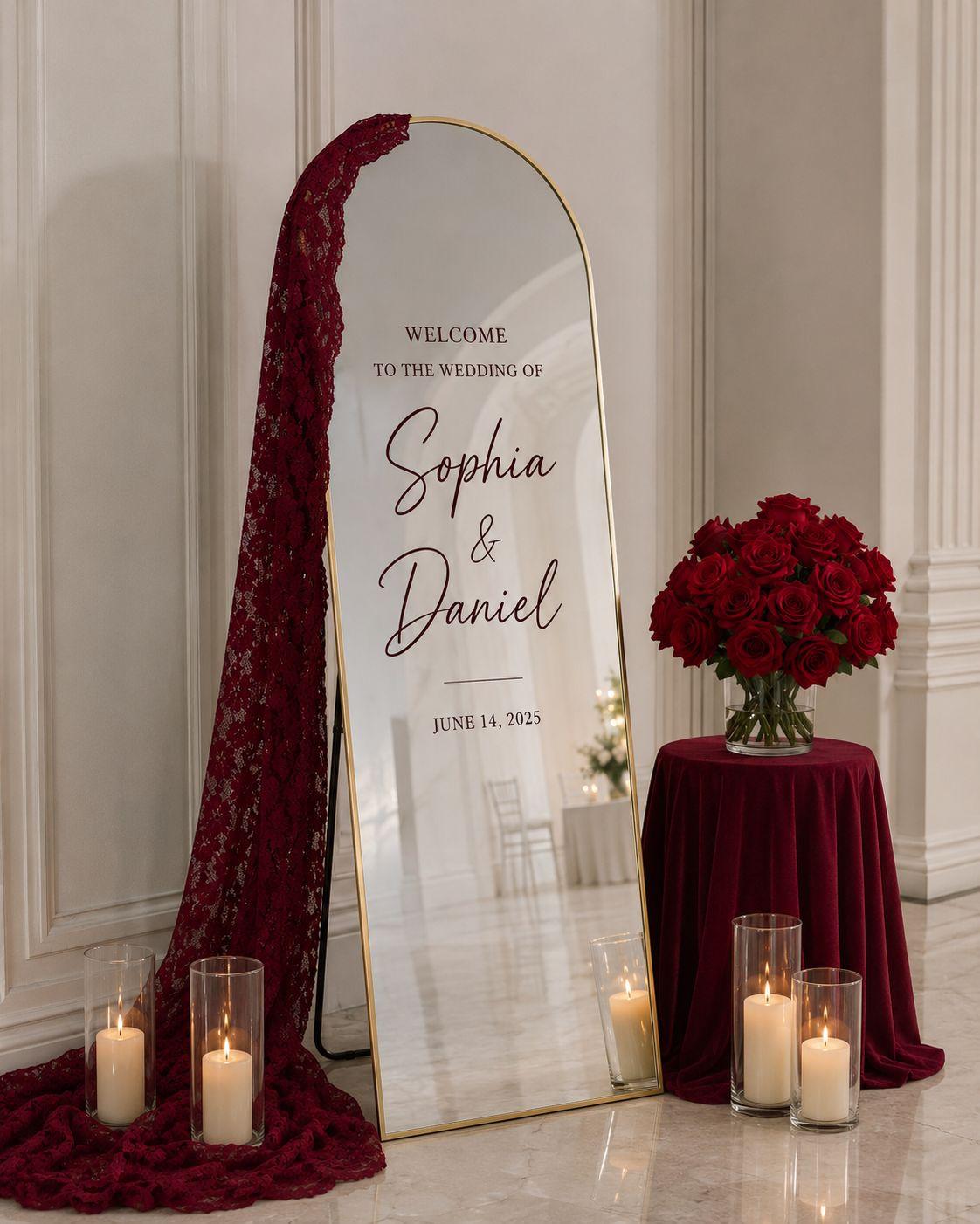 Gold Arch Floor Length Mirror thumbnail 2