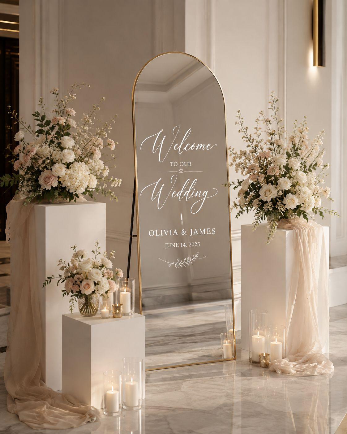 Gold Arch Floor Length Mirror thumbnail 3