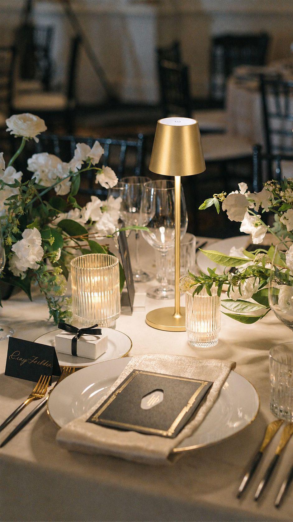 Gold LED Table Lamps thumbnail 2