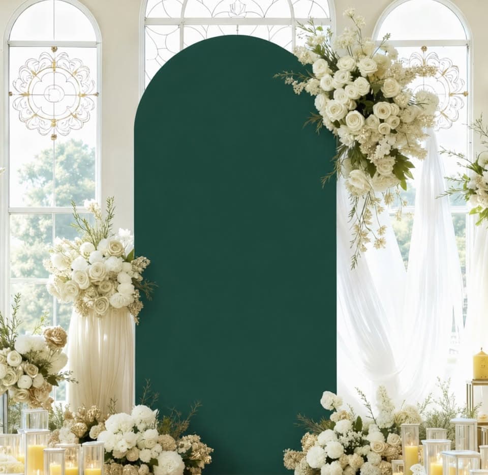 Green Arched Backdrop Cover thumbnail 2