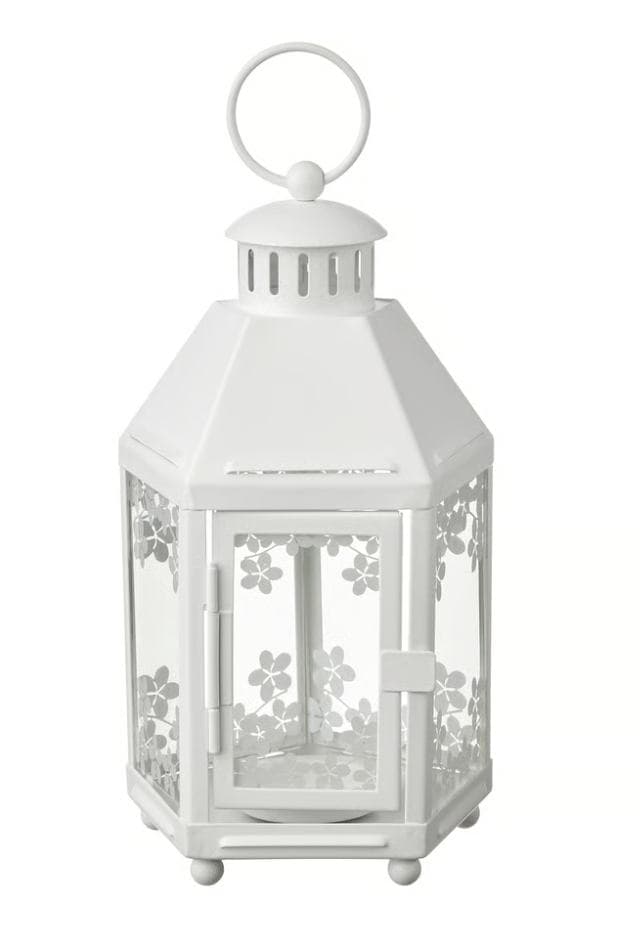 White Floral Boho Lantern thumbnail 2