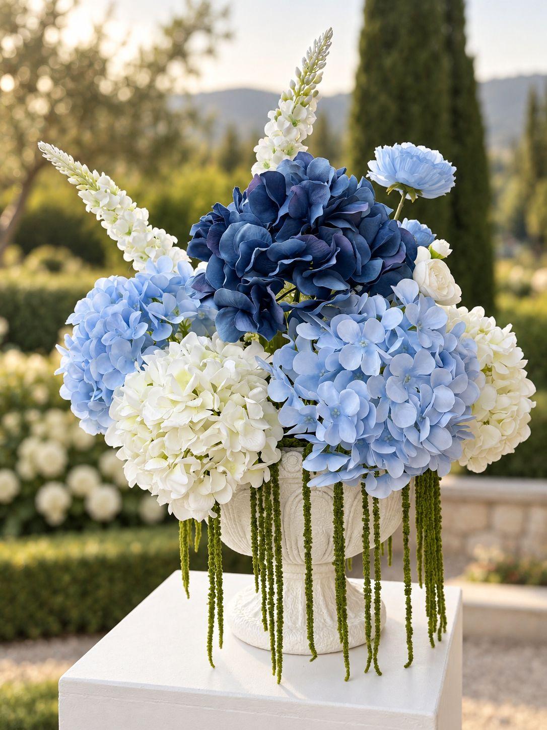 Blue Floral Arrangement — photo 1